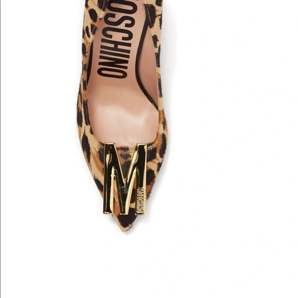 Moschino Leopard Print Genuine Calf Hair Pump Size 35 - Picture 11 of 11